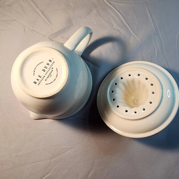 Rae Dunn "Juice" White Ceramic Juicer Pitcher - Picture 6 of 10